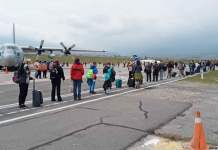 Dos aviones Hércules trajeron de regreso a 140 argentinos desde Perú
