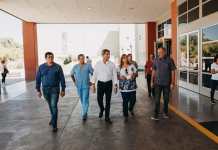 El Gobernador Uñac visitó espacios acondicionados que serían usados en caso de proliferar el coronavirus
