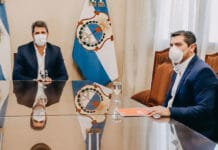 Reunión cumbre entre el Gobernador Uñac y el Diputado nacional Marcelo Orrego