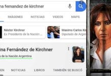 Google le respondió a Cristina tras su reclamo por describirla como "ladrona de la Nación"