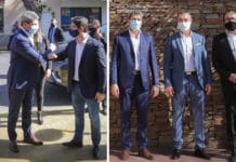 El Gobernador Uñac se reunió con los intendentes de Rivadavia y Santa Lucía