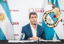 El Gobernador Uñac respaldó al sistema de Salud y destacó la importancia de los vuelos sanitarios