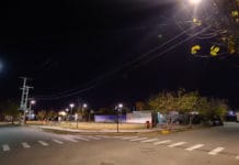 Capital: el Intendente Baistrocchi concretó tareas de iluminación en el barrio Bandera argentina
