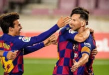 Con el gol 700 de Messi, el Barcelona empató con el Atlético Madrid