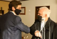 Baistrocchi recibió a Monseñor Lozano en la previa de la fiesta de San Juan Bautista