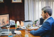 El Gobernador Uñac mantuvo una videoconferencia con el Presidente Fernández