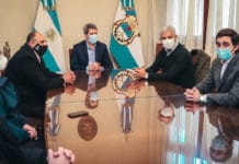 El Gobernador Uñac recibió a Bomberos Voluntarios de la provincia en su día