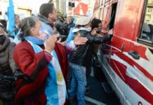 Manifestantes atacaron a periodistas de C5N: "Vas a empezar a tener miedo"