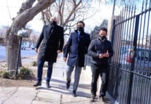 El Intendente Baistrocchi recorrió las obras que se realizan en las rotondas de Capital