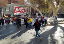 Marcha por Facundo Astudillo Castro a tres meses de su desaparición