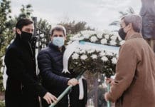 El Gobernador Uñac encabezó el acto por el 68° aniversario del fallecimiento de Evita