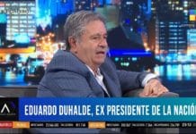 Duhalde dijo que tiene la "convicción de que el año que viene en Argentina no habrá elecciones"