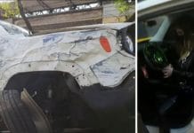 De Romina Malaspina protagonizó un accidente contra un colectivo