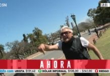 Video: Robertito Funes, de C5N, fue increpado por un vecino mientras trabajaba