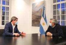 El Gobernador Sergio Uñac se entrevistó con el Presidente Alberto Fernández