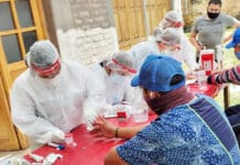 Calingasta: el equipo de Salud de la Zona Sanitaria IV realizó 220 test rápidos