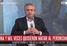Fernández en el Día de la Lealtad: "Acá no hay odio ni rencores"