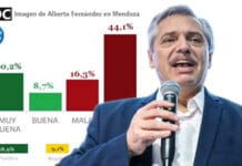 Mendoza: encuesta muestra al Presidente Fernández con un 60,4% de imagen negativa