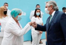 Molestia contra Fernández tras el anunció de un miserable bono de $6.500 para personal de Salud