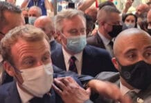 Francia: le tiraron un huevo a Macron durante una feria de gastronomía