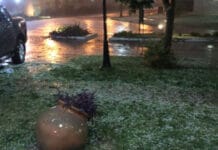 San Juan: cayó una fuerte tormenta con granizo que afectó a varios departamentos