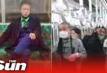 Japón: un hombre vestido de Joker apuñaló a 17 pasajeros dentro de un tren