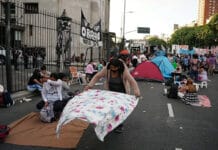 Ciudad de Buenos Aires: caos por acampe de agrupaciones sociales
