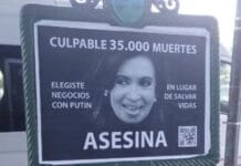 Afiches contra Cristina Kirchner: detuvieron a 3 personas y secuestraron una camioneta