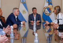 El Gobernador Uñac recibió al Intendente cordobés Martín Llaryora