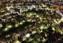 El Parque de Mayo estrenó luminaria