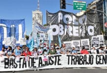Organizaciones sociales comienzan una marcha federal de 3 días