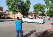 Vecinos de Jáchal protestan por falta de agua en el distrito Gran China