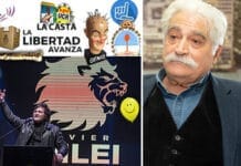Milei, el vampiro, entre amontonamientos