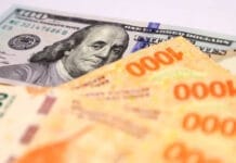 El dólar oficial cerró en $1.350 con una baja semanal de 10%