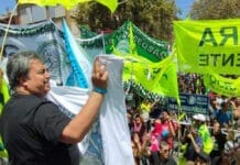 En San Juan, la CGT hipócrita marchó bajo el lema: "La Patria no se vende"