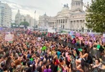 Organizaciones feministas se manifestaron en todo el país por el 8M