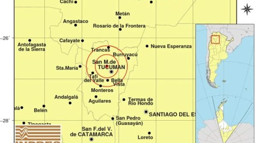 Temblor-Tucumán