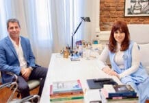 Uñac se reunió con Cristina Kirchner para hablar del calamitoso estado del PJ