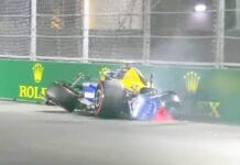 Colapinto chocó en la clasificación y está en riesgo su participación en la carrera del Gran Premio de Las Vegas