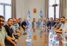El Gobernador Orrego recibió al equipo de San Martín