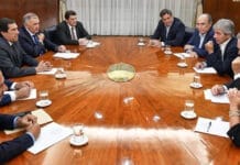 Gobernadores se reunieron con Francos y Caputo por obra pública