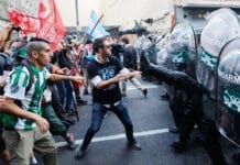 Congreso: represión durante la movilización y paro general de la CGT contra la reforma laboral