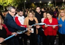 Rawson inauguró importantes obras en el barrio Escobar