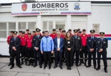 El Gobernador Orrego inauguró nuevo destacamento de Bomberos en Iglesia
