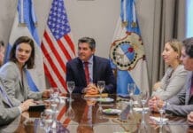 Orrego recibió a la encargada de Negocios de la Embajada de Estados Unidos en Argentina