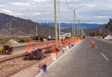 Rivadavia avanza con obras en el boulevard de Ignacio de la Roza