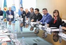 El Gobernador Orrego participó en Buenos Aires de una reunión con Nación por la distribución de fondos