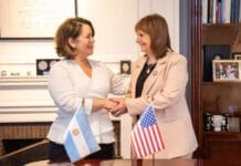 Bullrich se reunió con funcionaria de Estados Unidos antes de la llegada de Kristi Noem