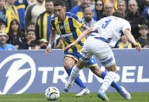 Con gol de Di María, Rosario Central empató 1 a 1 ante Godoy Cruz