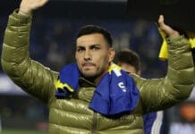 Paredes llegó a Argentina para hacerse la revisión médica y firmar su contrato con Boca